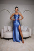 VESTIDO COM BABADO SEREIA PETRA FINA AZUL SERENITY P